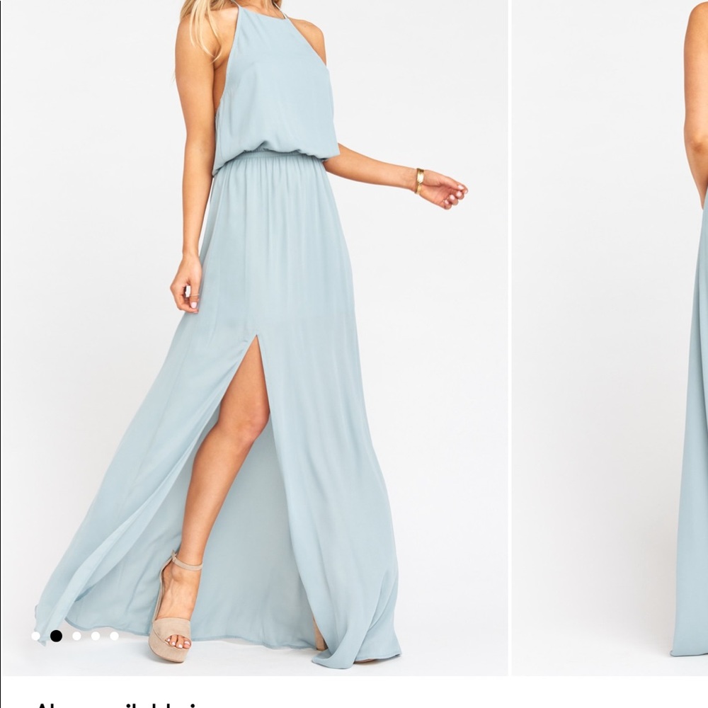 Show Me Your Mumu Heather halter bridesmaid dress